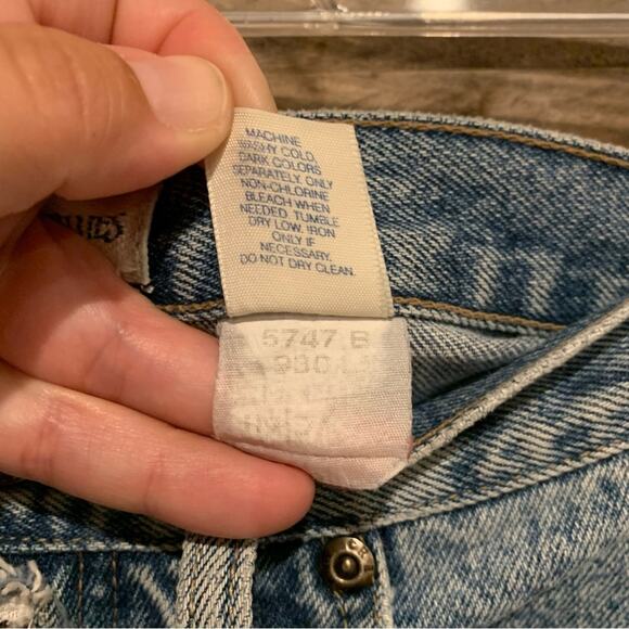 VINTAGE Y2K 90s Distressed Cutoff Patchwork Shorts By Canyon River Blues Size XS - Picture 10 of 10